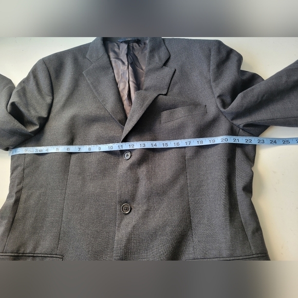 346 Brooks Brothers Stretch Wool Blazer Grey/Black in Size 43L - Picture 10 of 15